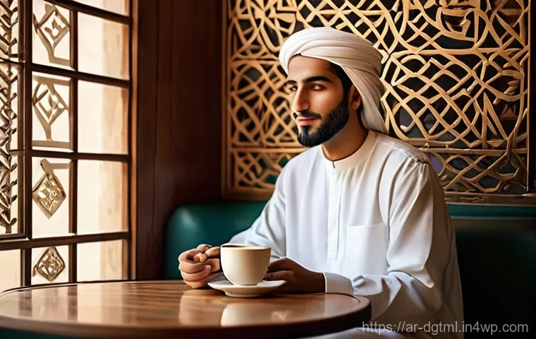 디지털 광고 타겟팅에서의 가치 제안 - **Prompt 1: The Authentic Arab Relaxation Experience**
    A serene, warm-toned image featuring a yo...