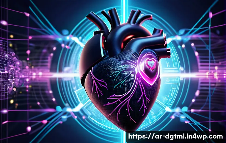 디지털 광고 채널별 타겟팅 차이점 - **Prompt: The AI Core of Digital Targeting**
    A futuristic, abstract illustration depicting artif...